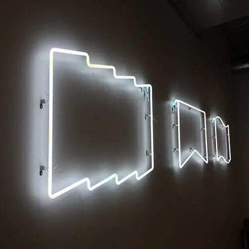 Minimalist custom neon sign for modern and sleek design